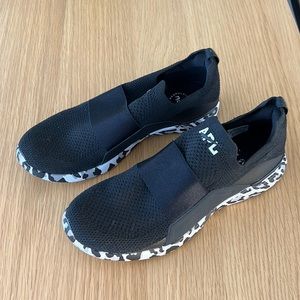 APL Black and White leopard print shoes